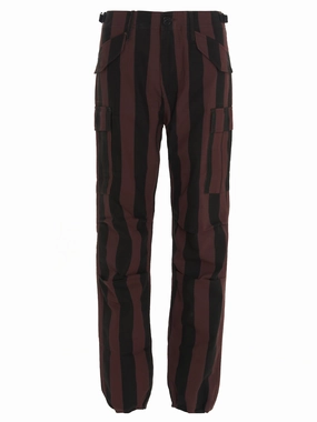032c Striped Cargo Pants