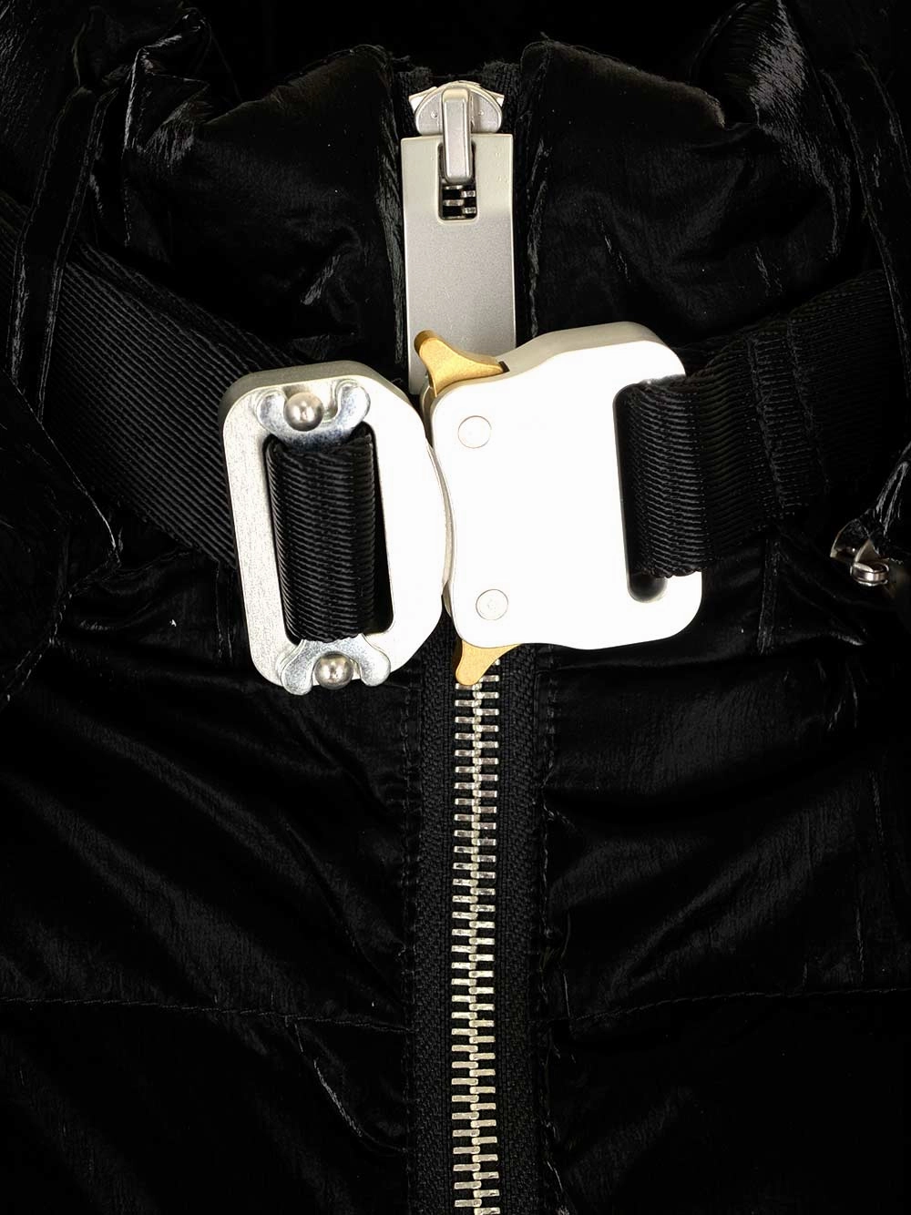 1017 ALYX 9SM Buckled Detail Hooded Down Jacket
