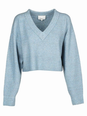 3.1 Phillip Lim Cropped V-Neck Jumper
