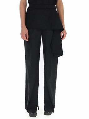 3.1 Phillip Lim Draped Detail Wide-Leg Trousers