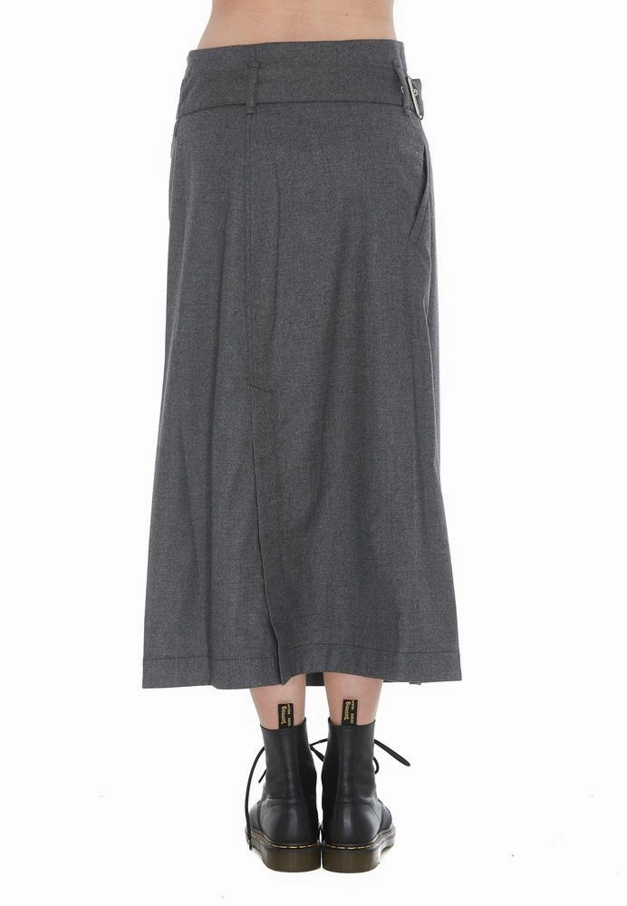 3.1 Phillip Lim Flannel Side Wrap Midi Skirt