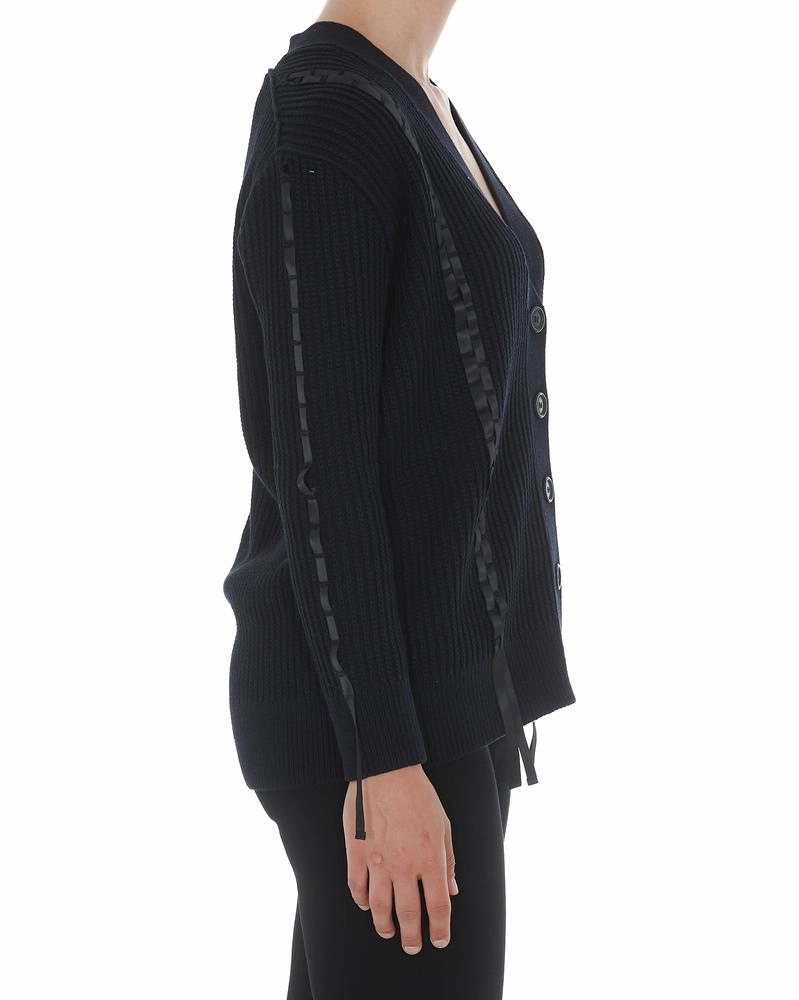 3.1 Phillip Lim Ribbon Weave V Neck Cardigan