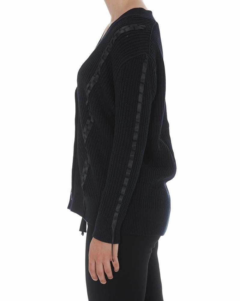3.1 Phillip Lim Ribbon Weave V Neck Cardigan