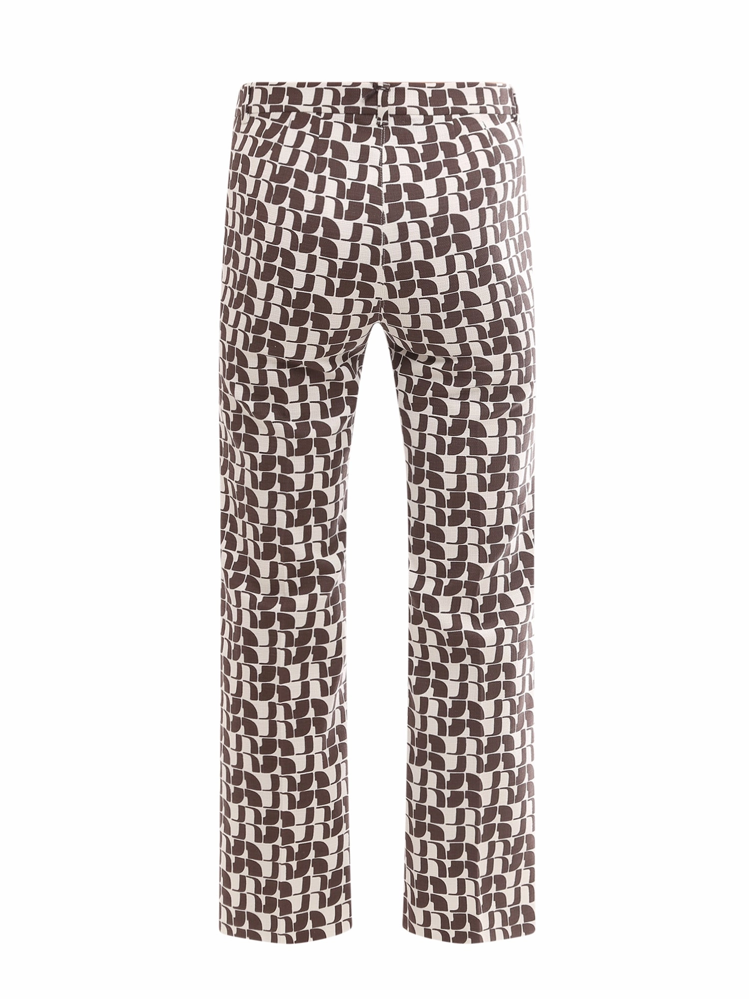 'S Max Mara Allover Graphic Printed Straight Leg Pants