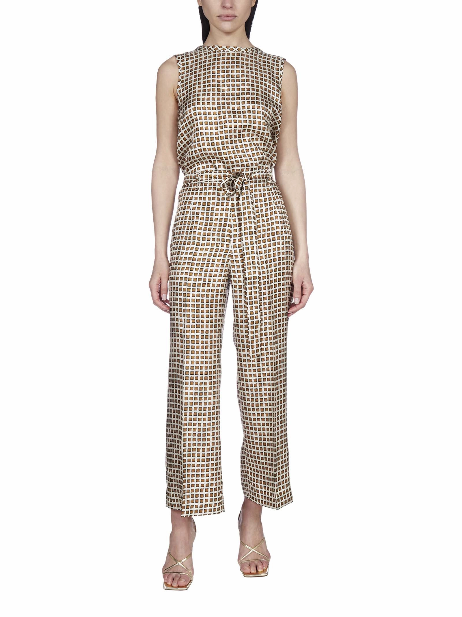 'S Max Mara Printed Wide Leg Trousers