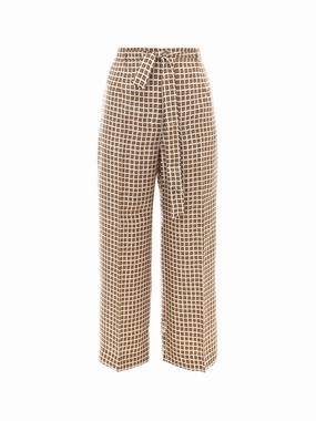 'S Max Mara Printed Wide Leg Trousers