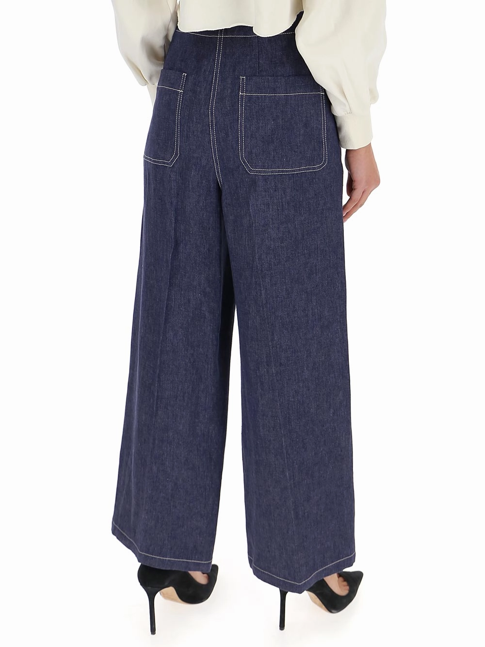 'S Max Mara Wide-Leg Denim Pants