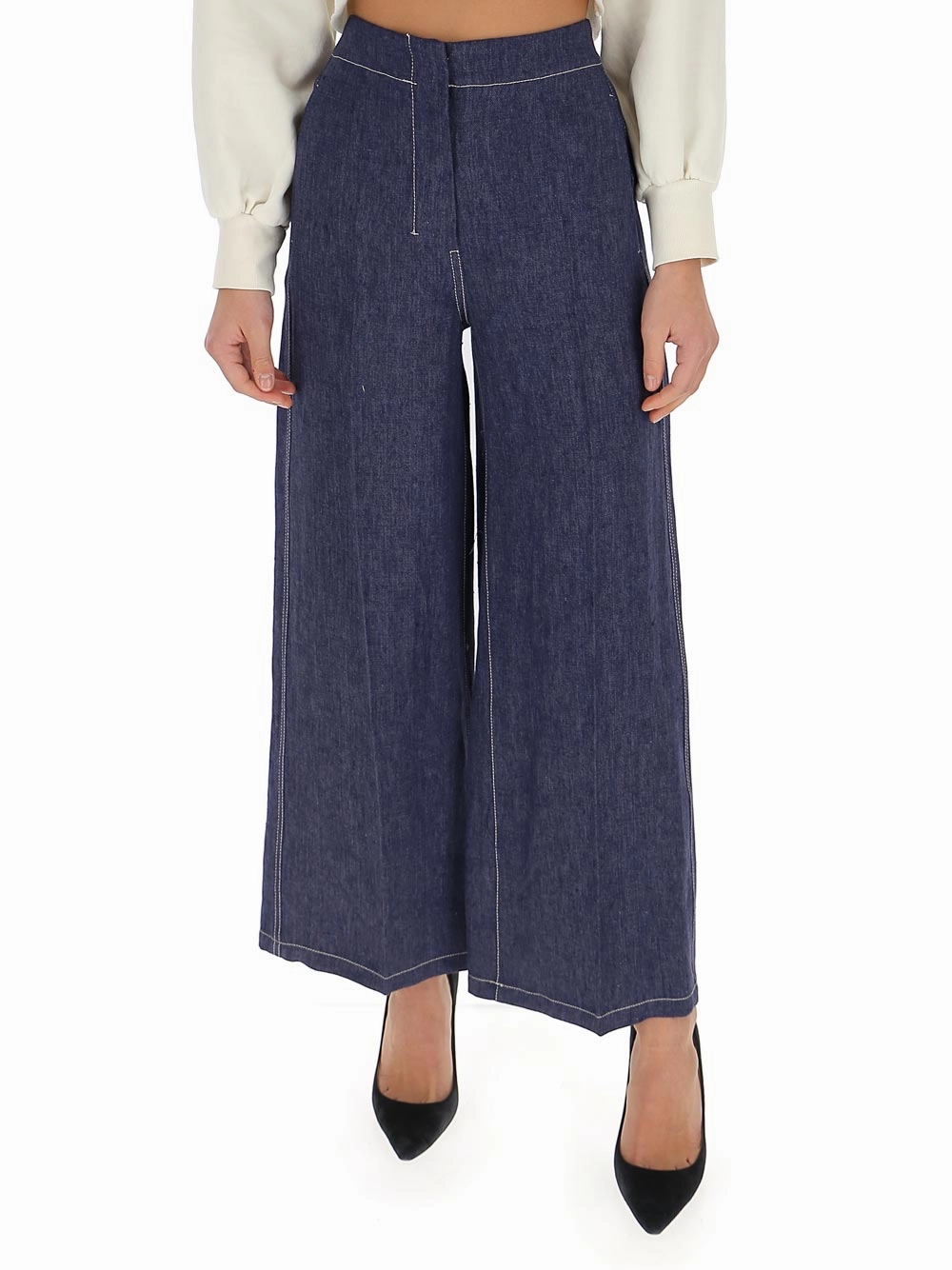 'S Max Mara Wide-Leg Denim Pants