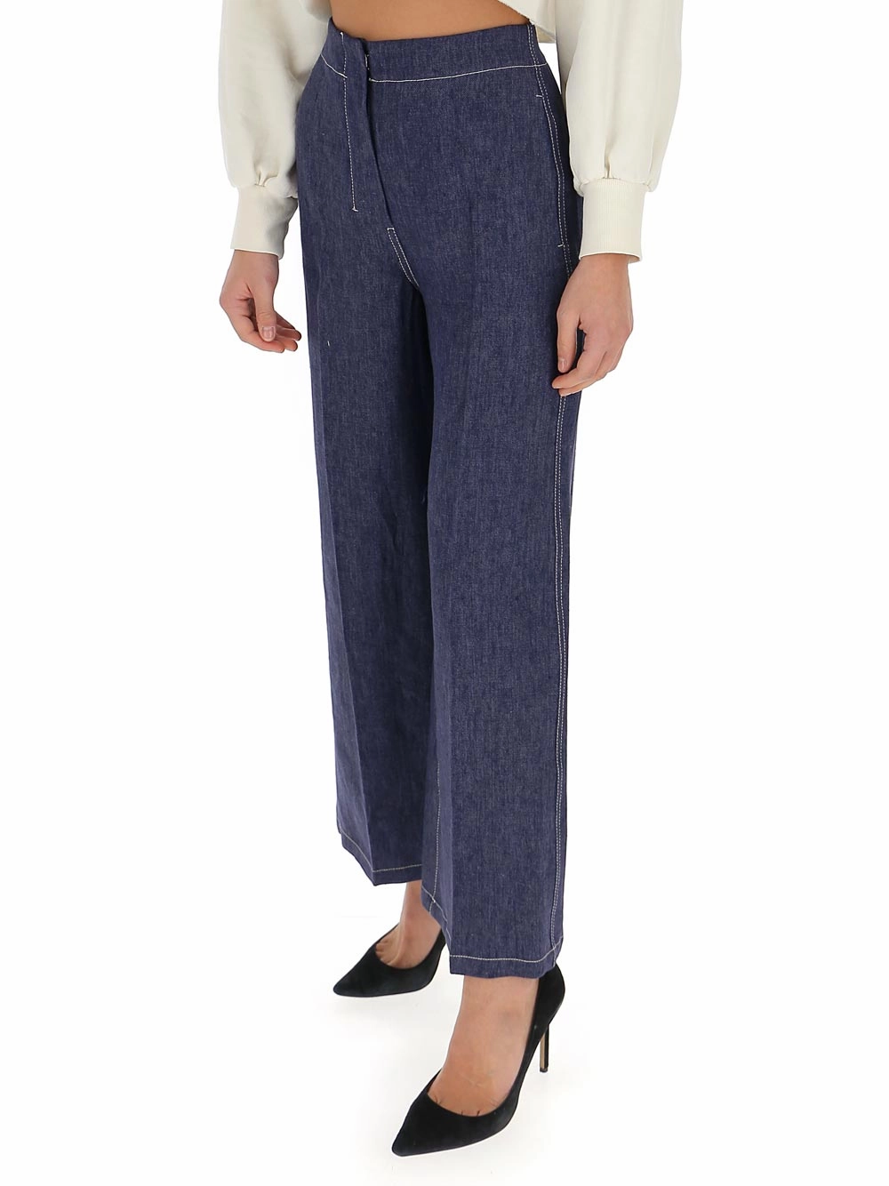 'S Max Mara Wide-Leg Denim Pants