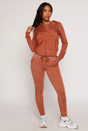 Acid Wash Drawstring Joggers