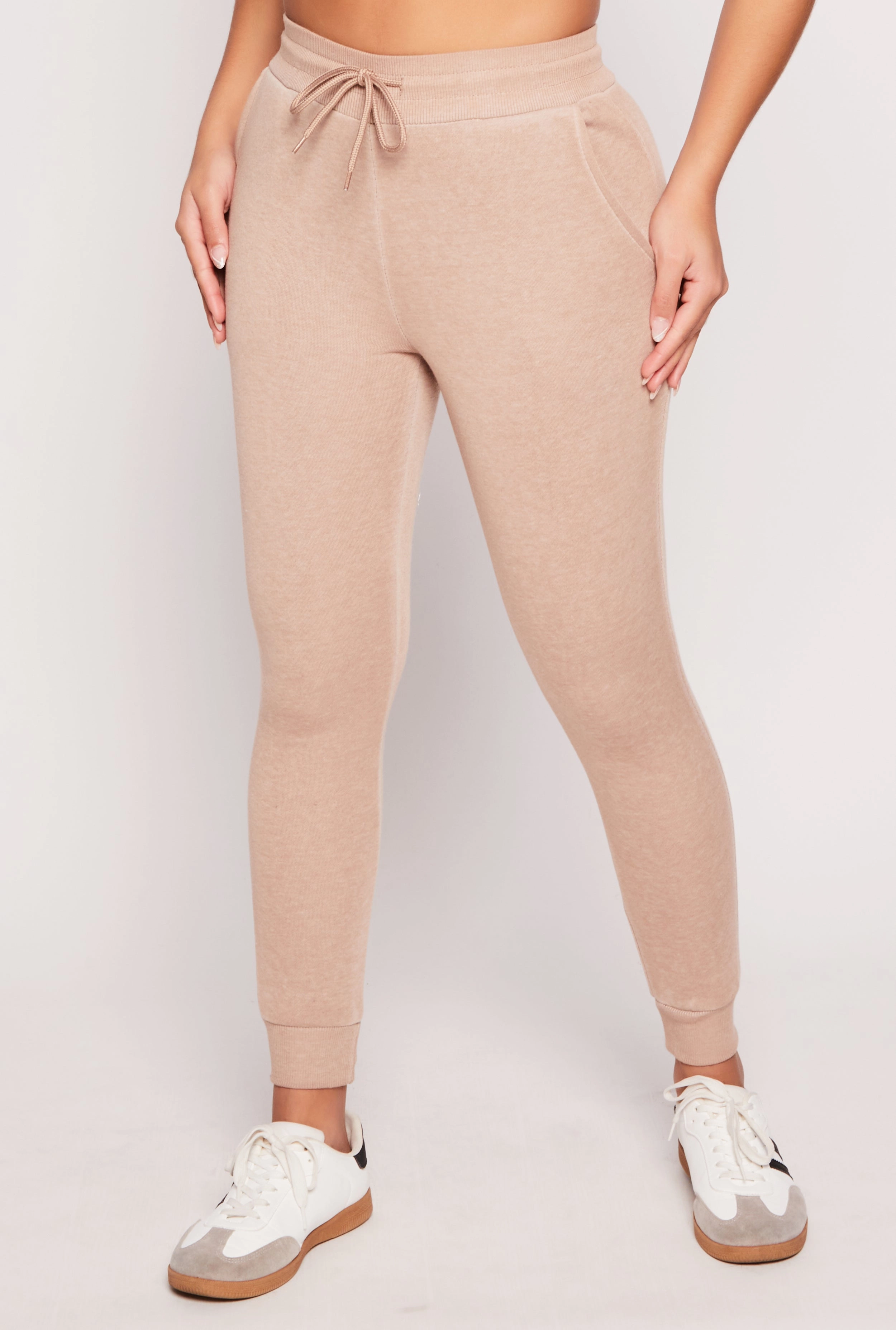 Acid Wash Drawstring Joggers
