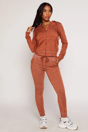 Acid Wash Drawstring Joggers