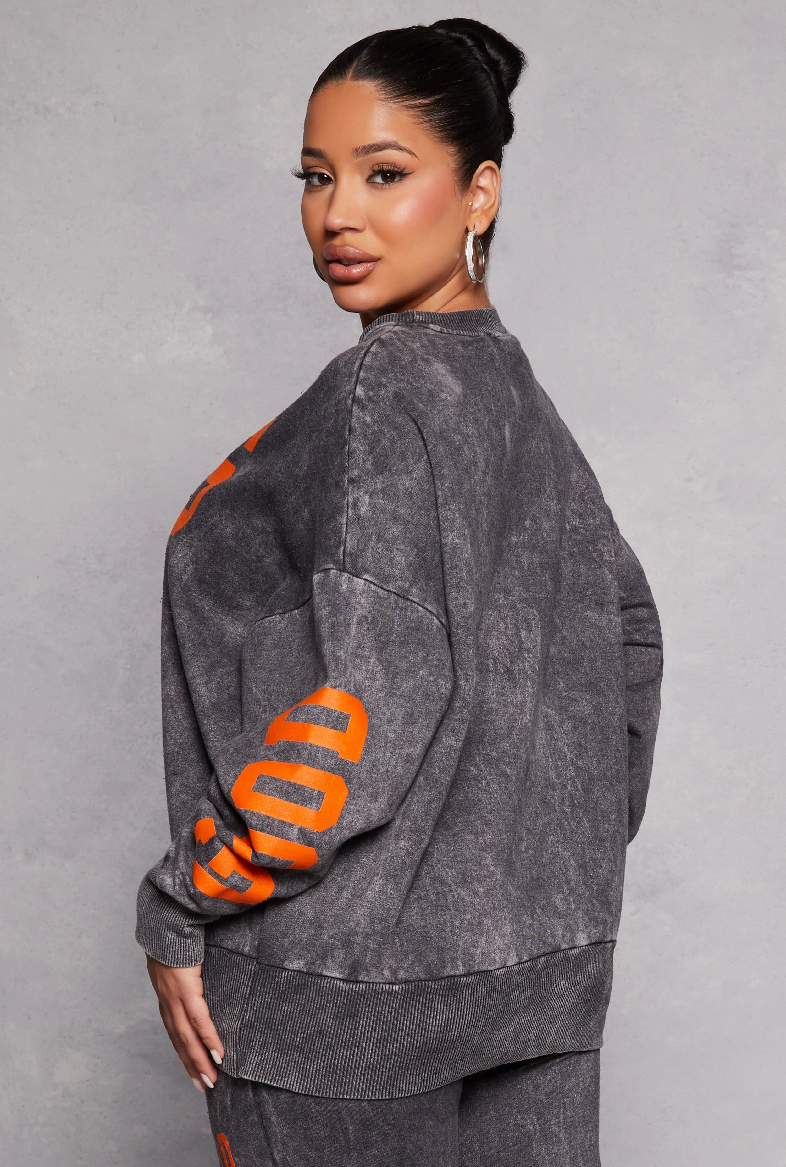 Acid Wash Good Vibes Only Sweatshirt