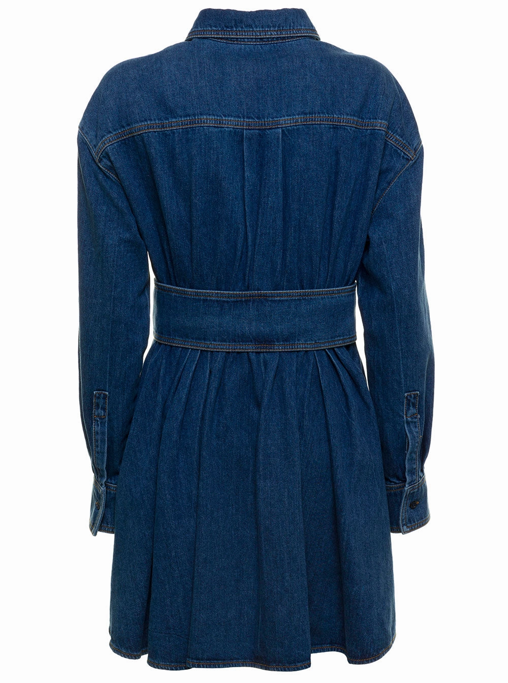 Alexander McQueen Denim Flared Dress