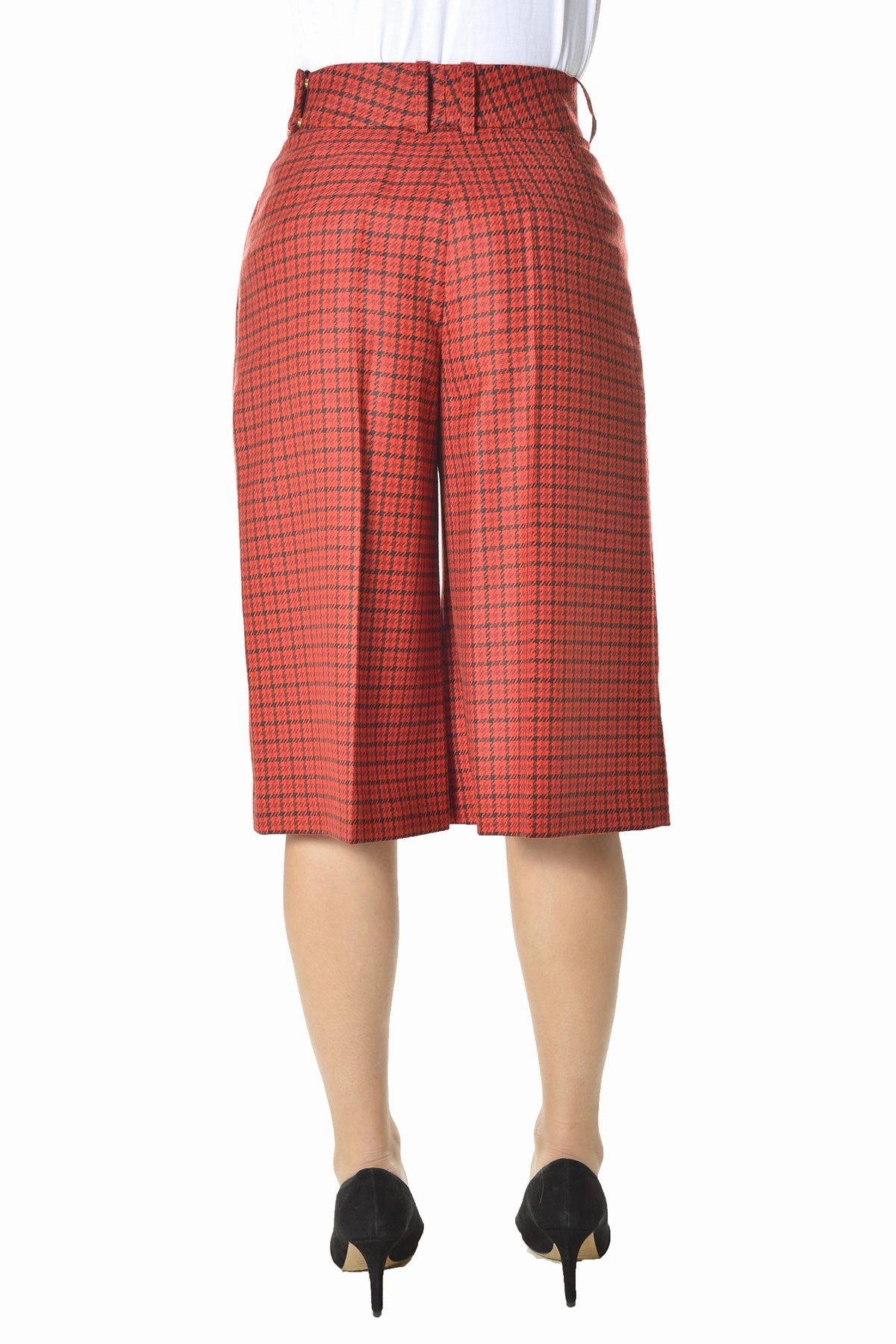Alexandre Vauthier High-Waisted Checked Culottes