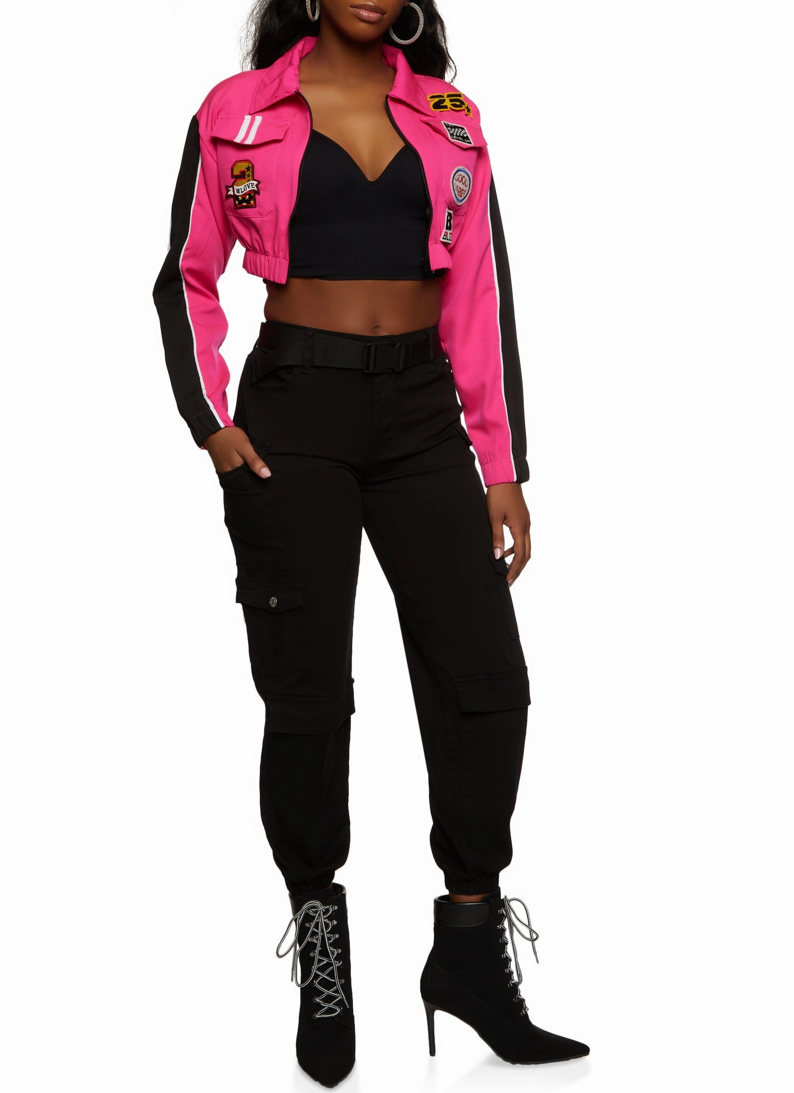Almost Famous Belted Cargo Pocket Joggers