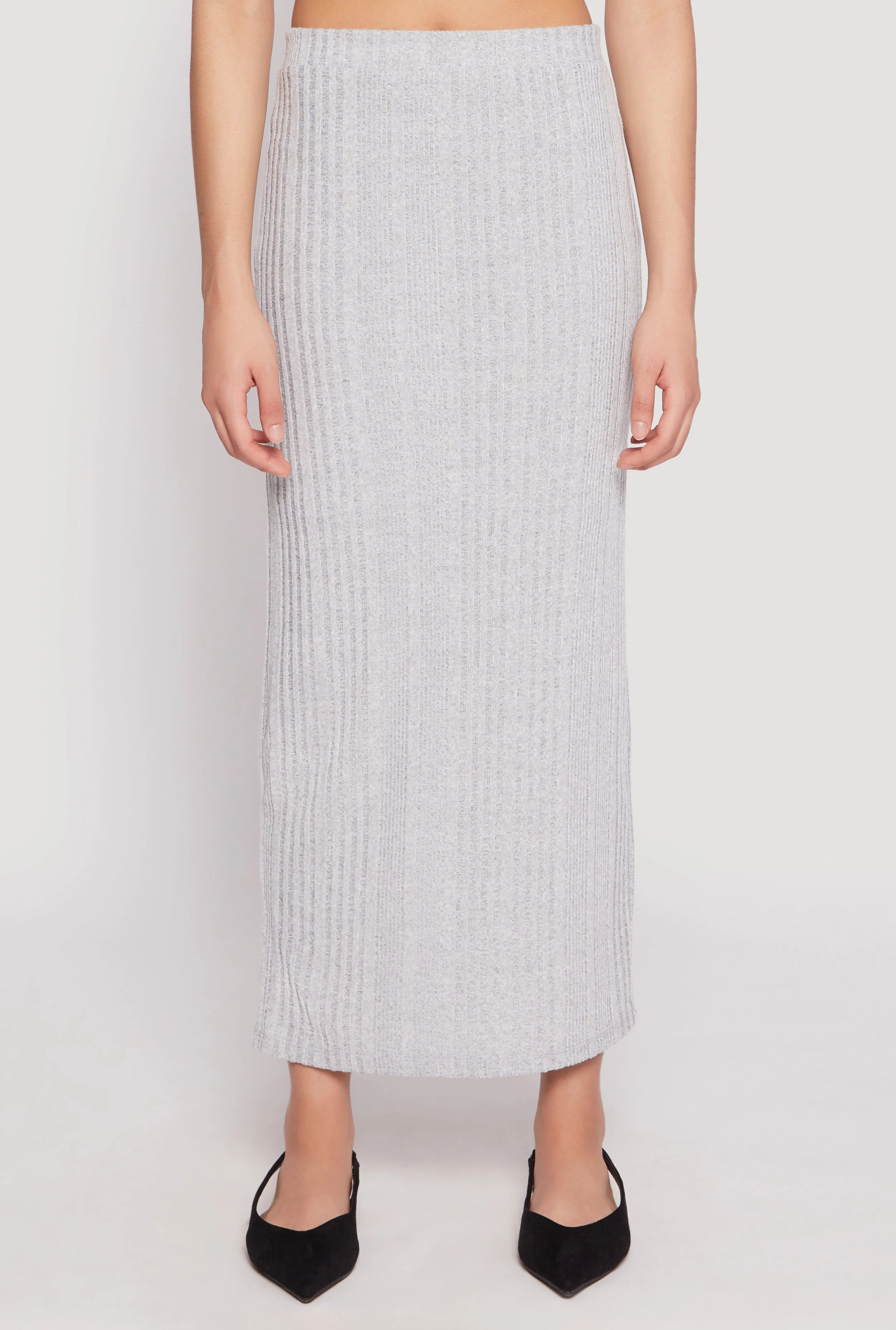 Almost Famous Brushed Knit Maxi Skirt