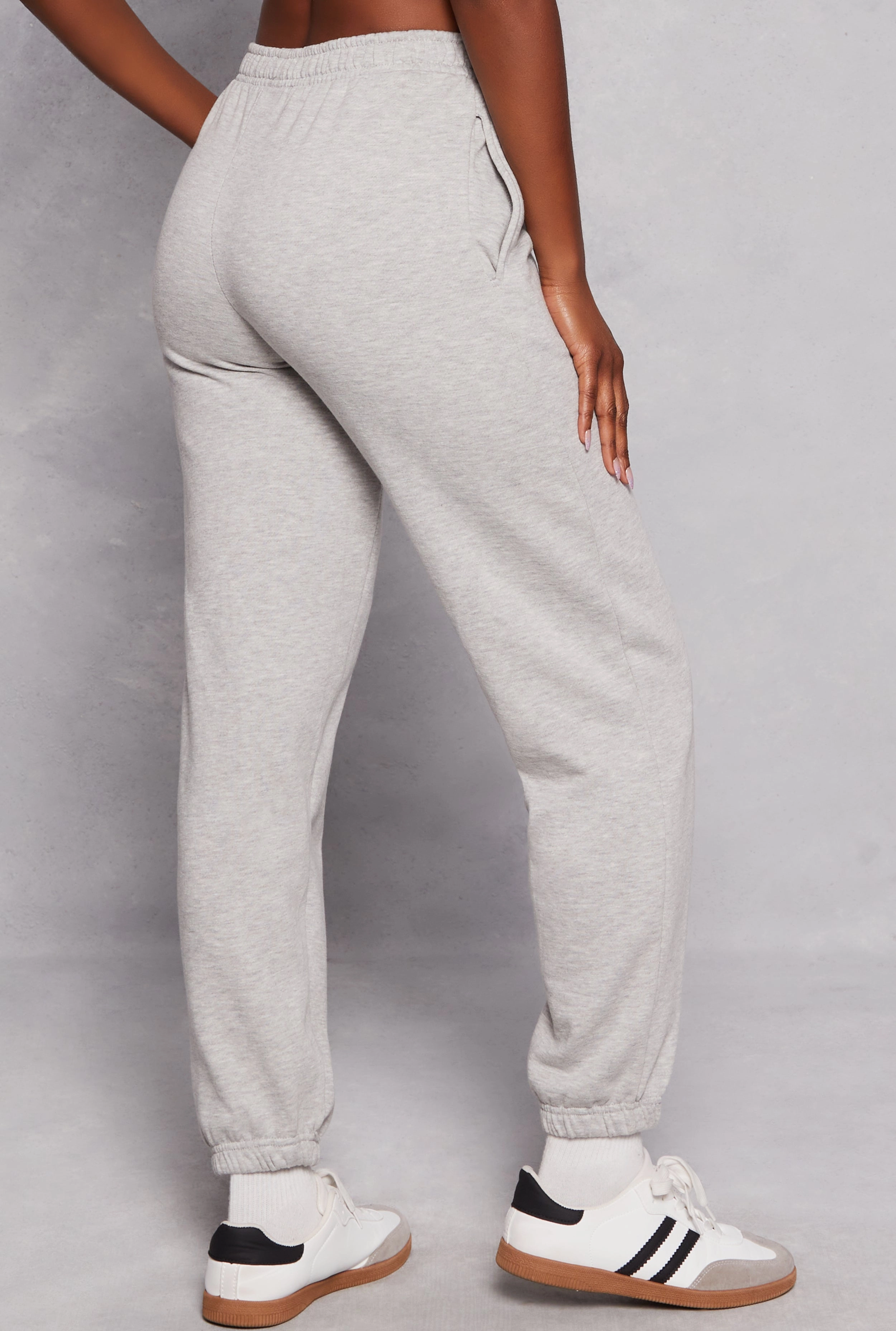 Almost Famous Fleece High Waisted Sweatpants