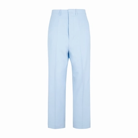 AMI High-Waisted Straight Leg Trousers