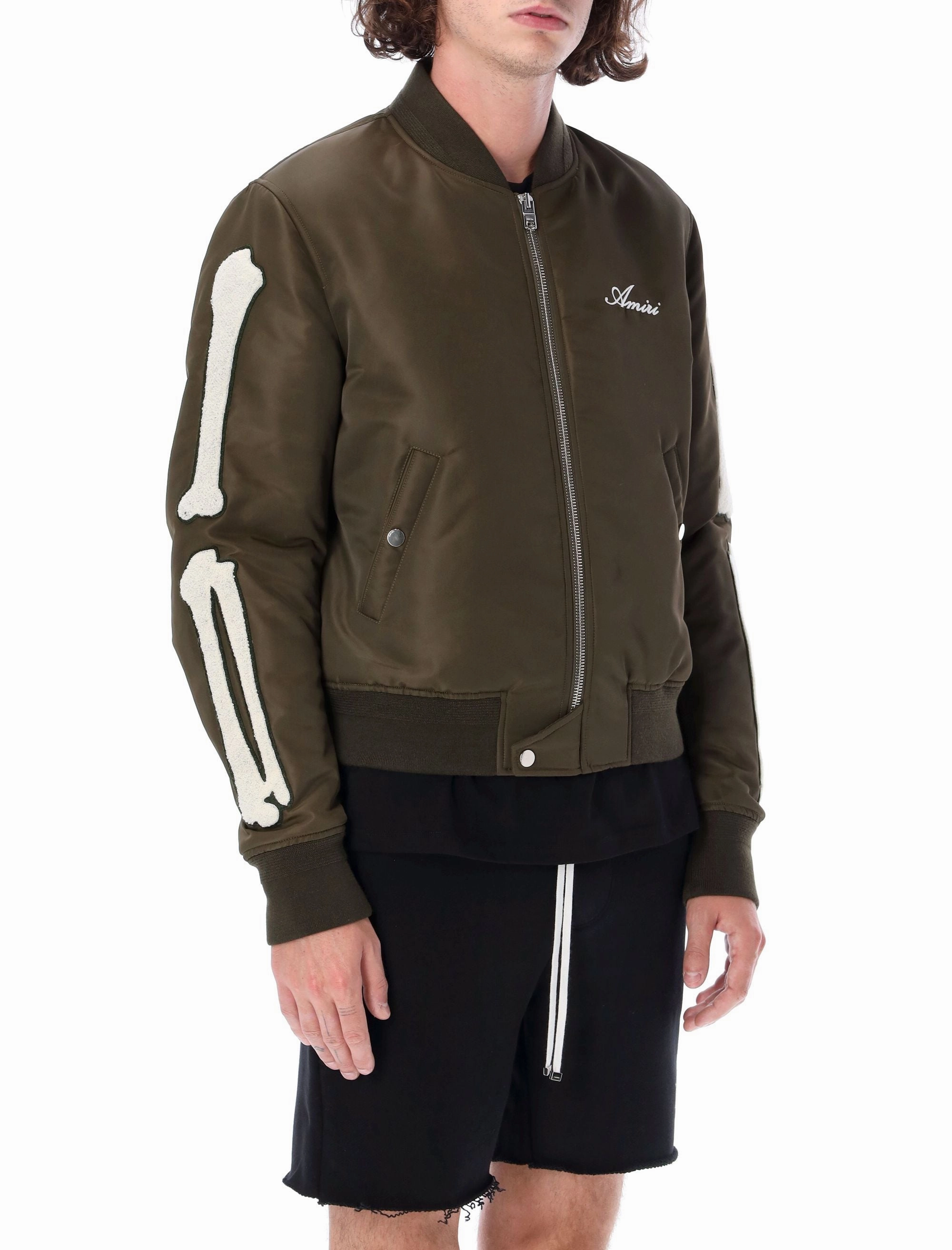 Amiri Skull Detailed Bomber Jacket