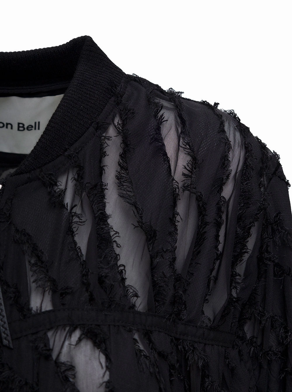 Andersson Bell Adia See-Through Fringe Bomber Jacket