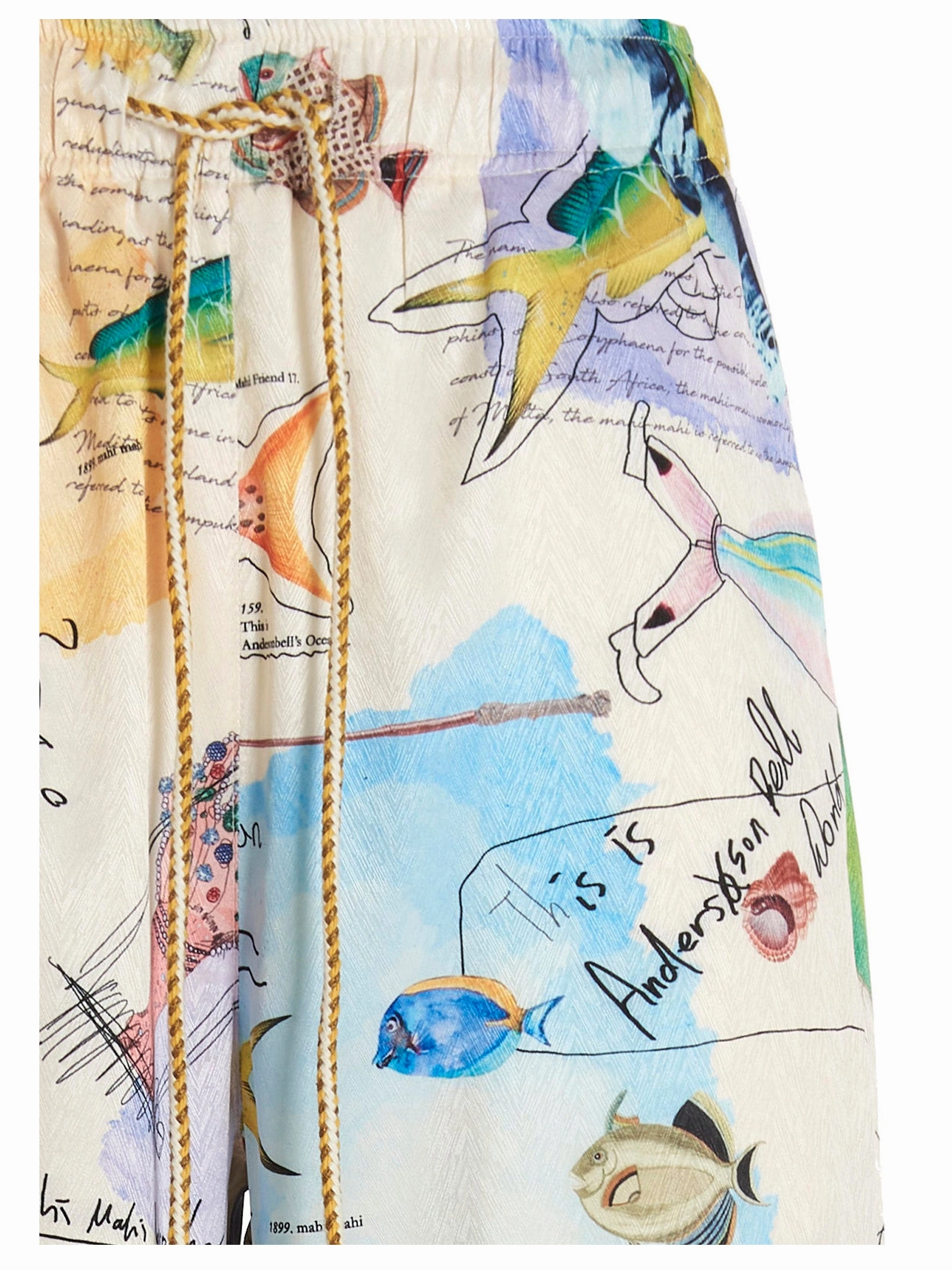 Andersson Bell Allover Graphic Printed Wide-Leg Pants