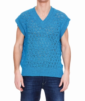 Andersson Bell V-Neck Ribbed Knit Vest