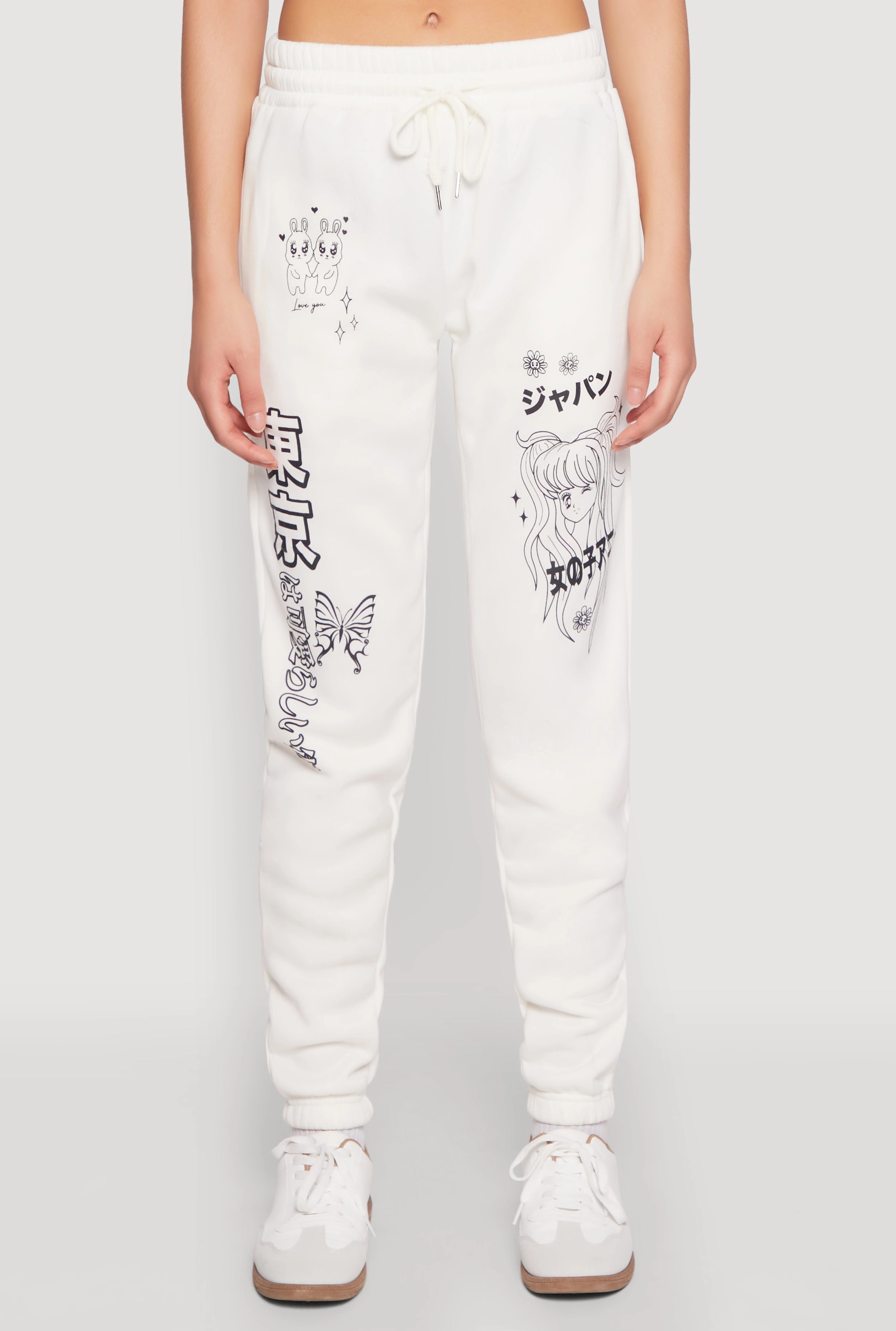 Anime Graphic Print Sweatpants