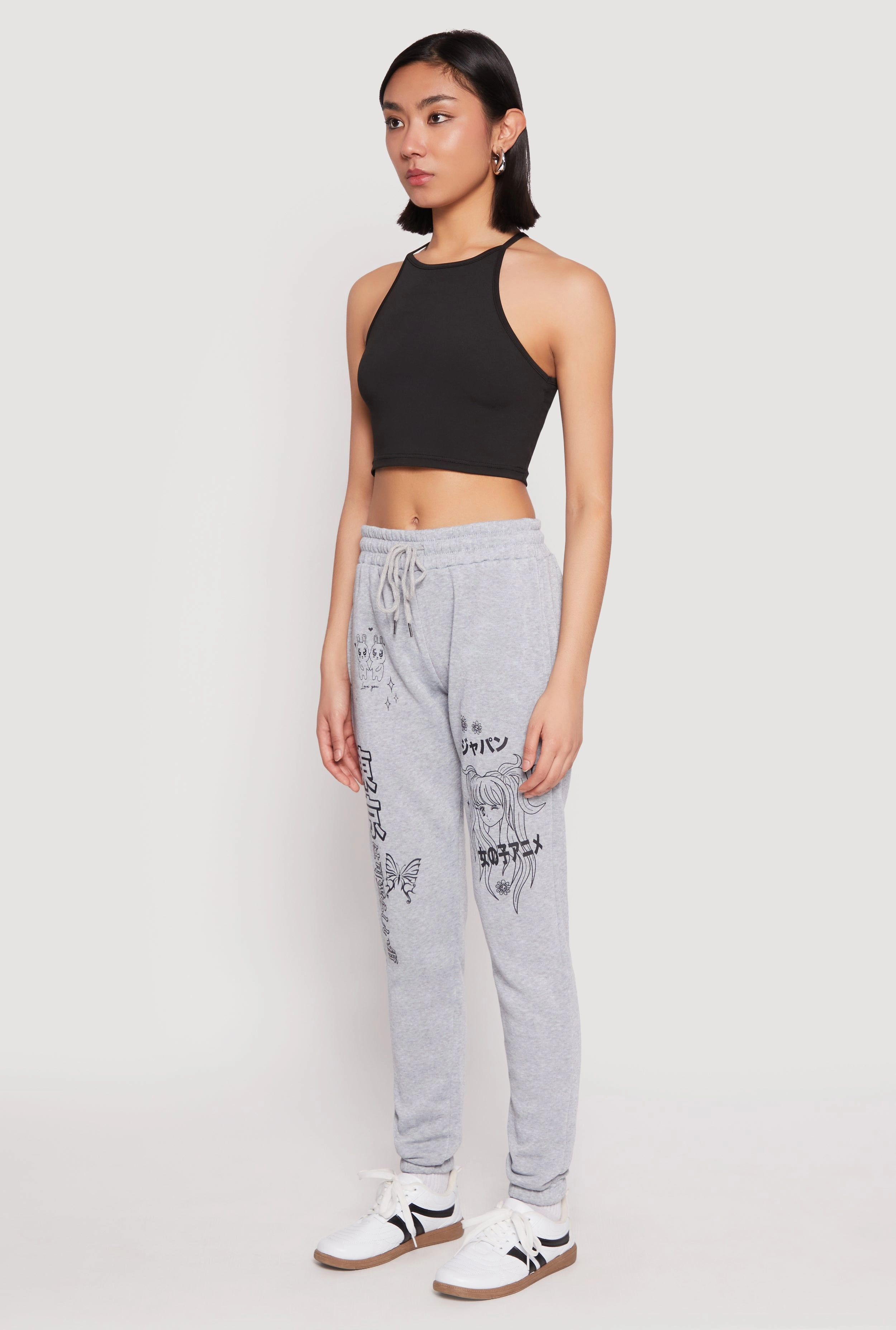 Anime Graphic Print Sweatpants