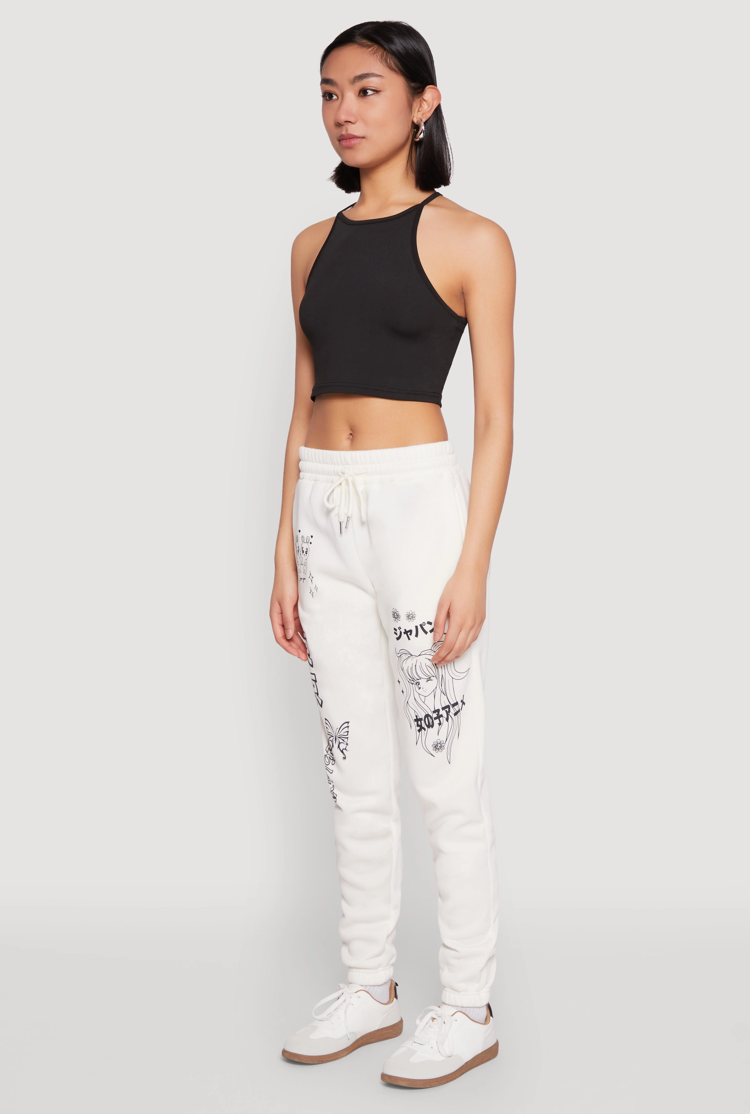 Anime Graphic Print Sweatpants