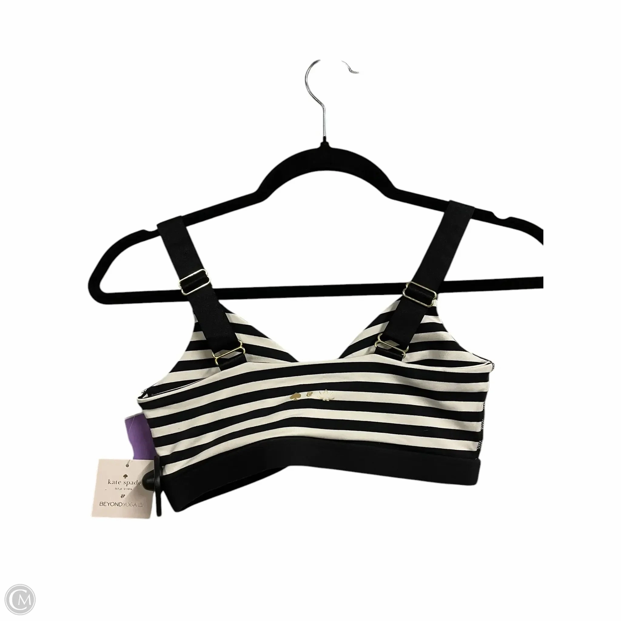 Athletic Bra By Beyond Yoga In Striped Pattern. Size: S