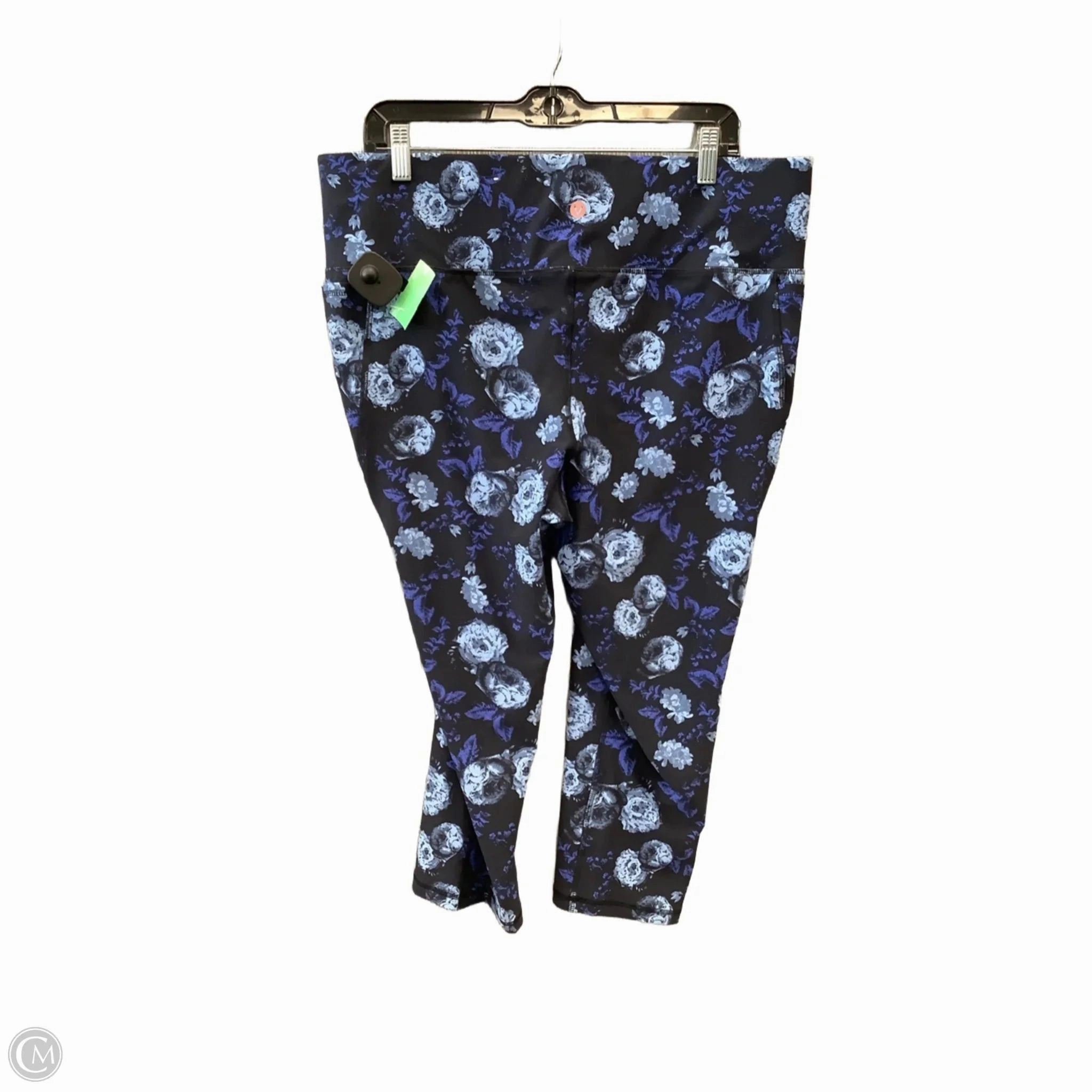 Athletic Capris By Livi Active In Blue. Size: Xxl