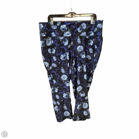 Athletic Capris By Livi Active In Blue. Size: Xxl