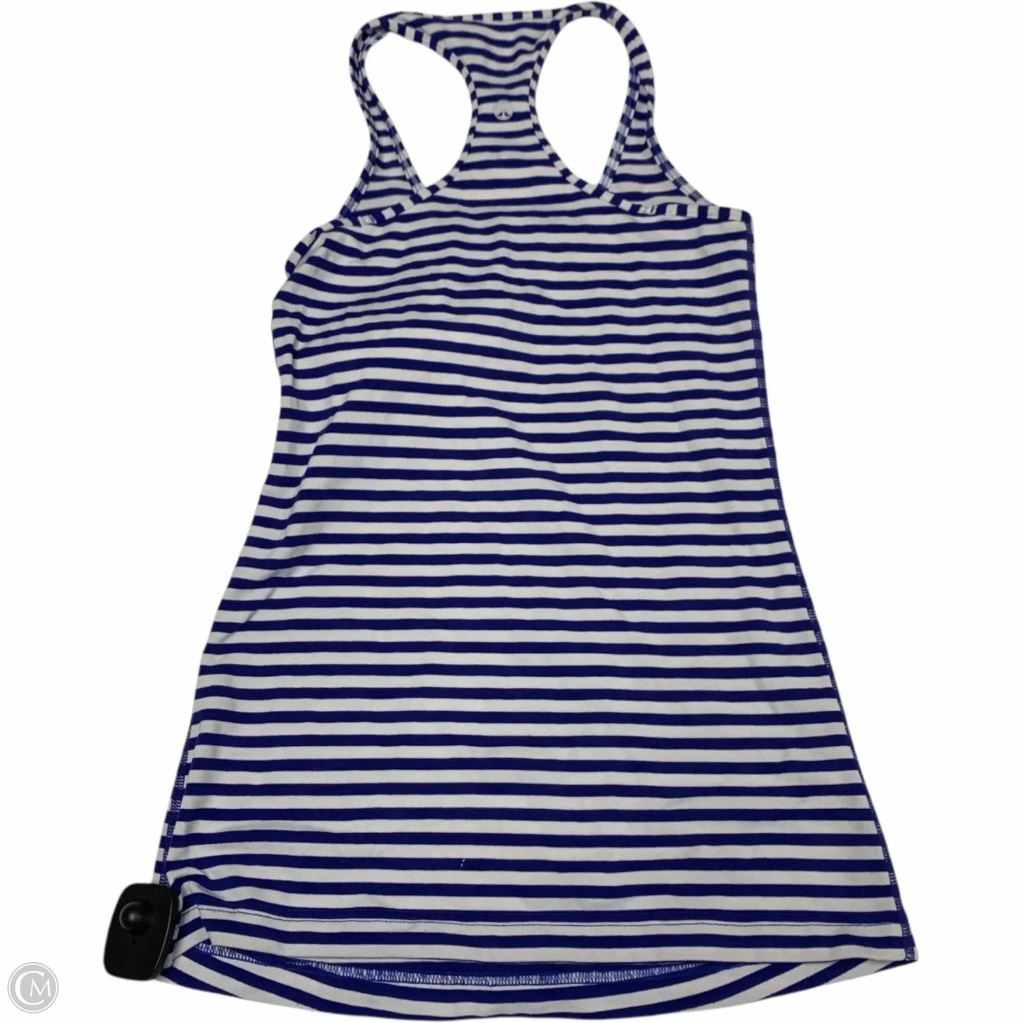 Athletic Tank Top By Lululemon In Blue & White, Size: Xs