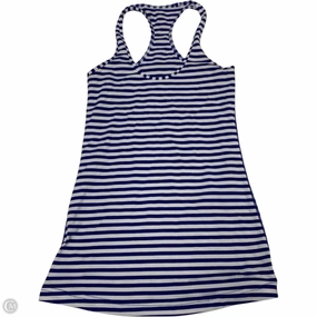 Athletic Tank Top By Lululemon In Blue & White, Size: Xs