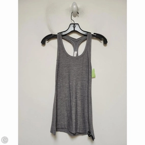 Athletic Tank Top By Lululemon In Grey, Size: Xs