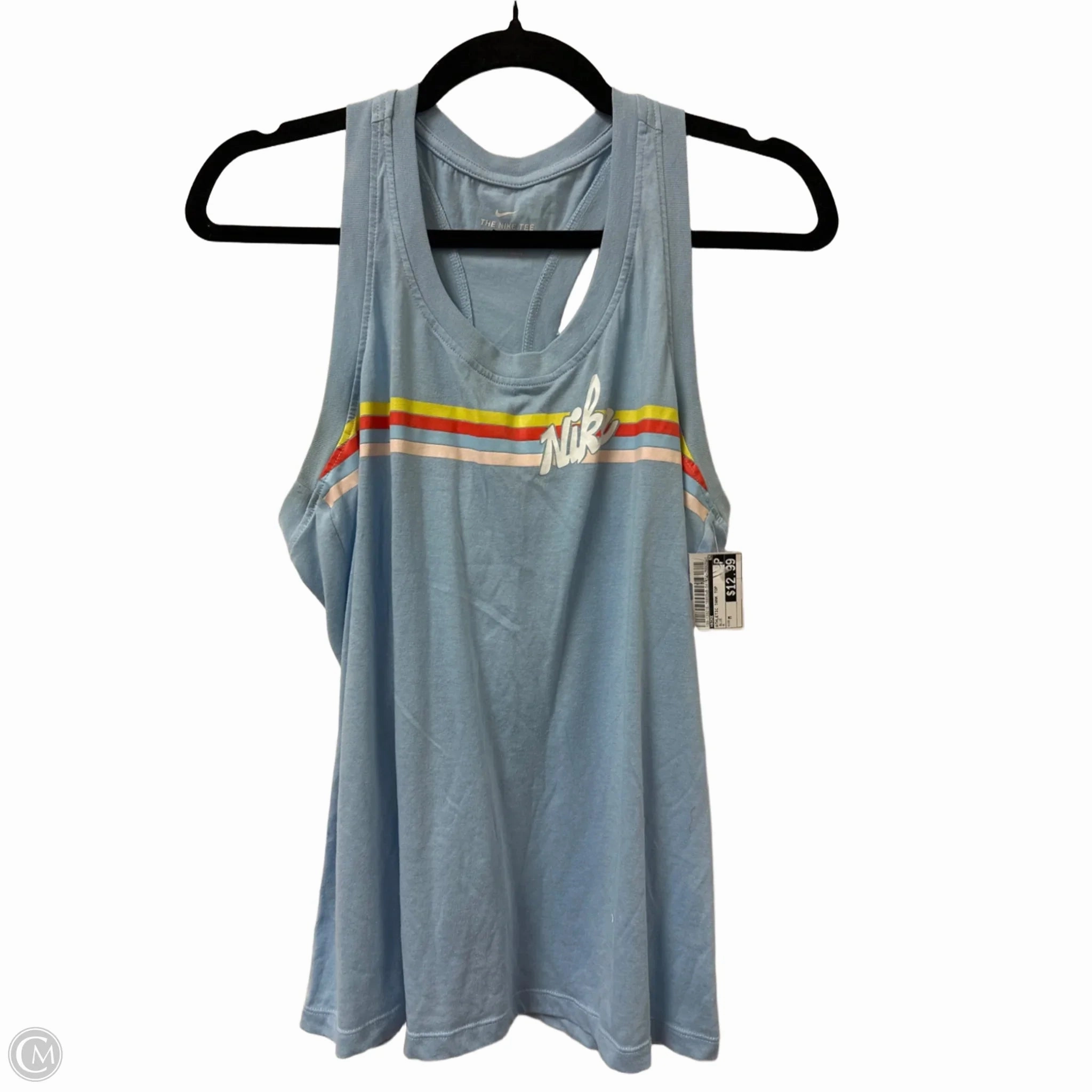 Athletic Tank Top By Nike In Blue, Size: M