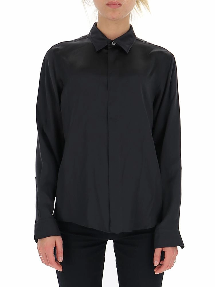 Balenciaga Concealed Button-Up Shirt