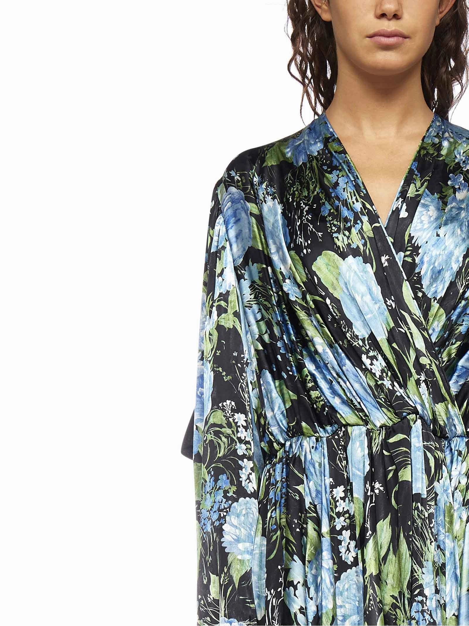 Balenciaga Floral Printed Dress