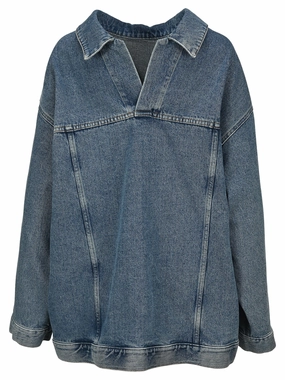 Balenciaga Oversized Denim Pullover