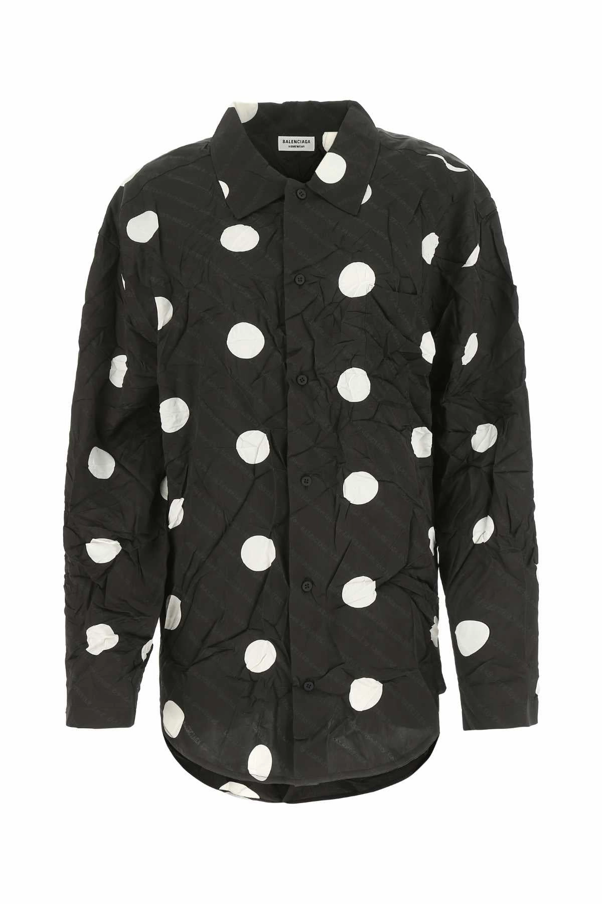 Balenciaga Polka Dot Button-Down Shirt