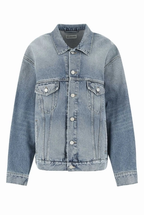 Balenciaga Strass Large Fit Denim Jacket