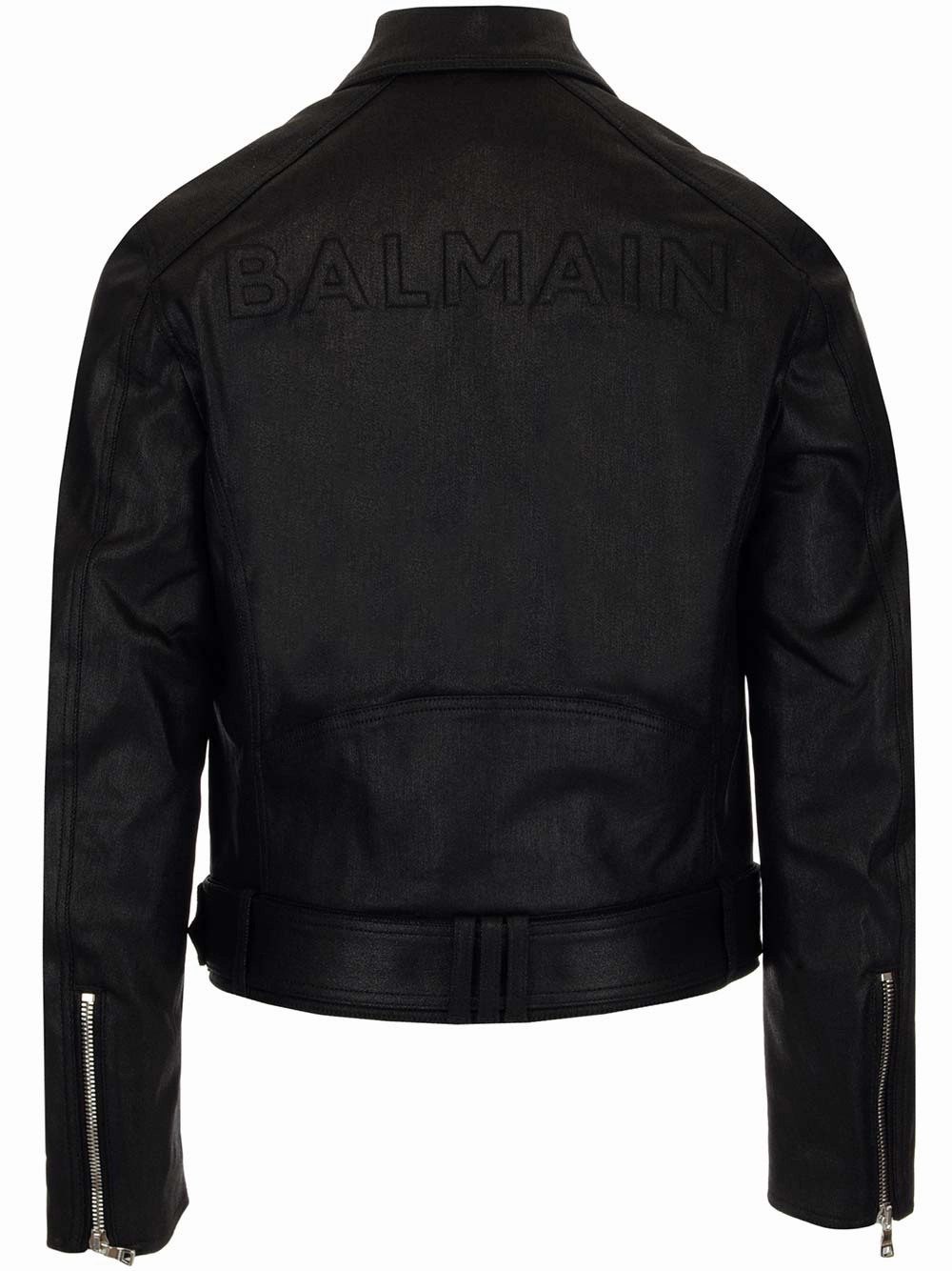 Balmain Biker Denim Jacket