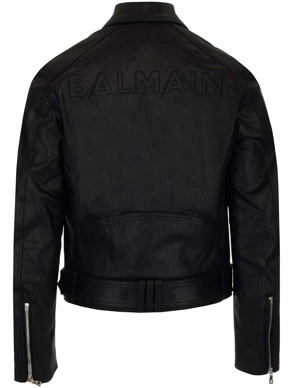 Balmain Biker Denim Jacket