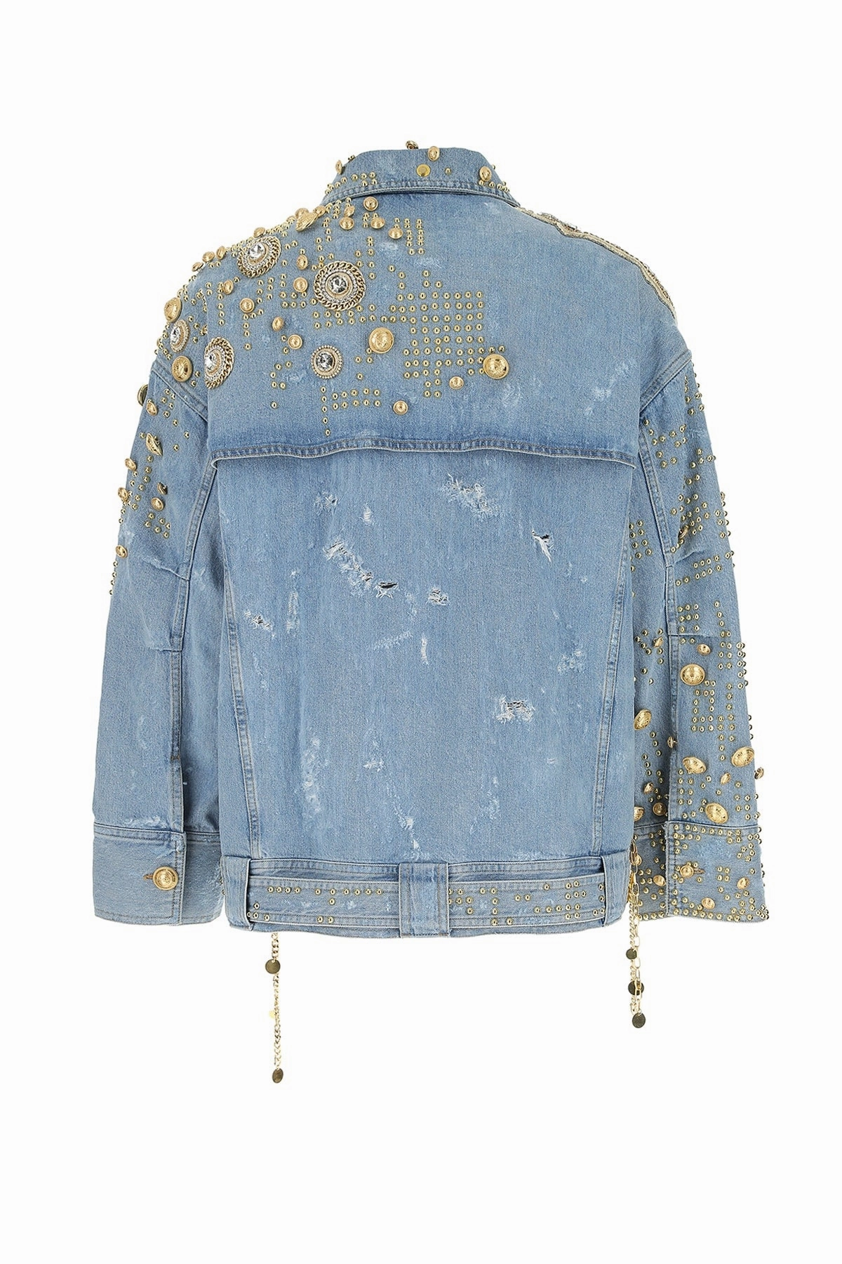 Balmain Embellished Denim Jacket