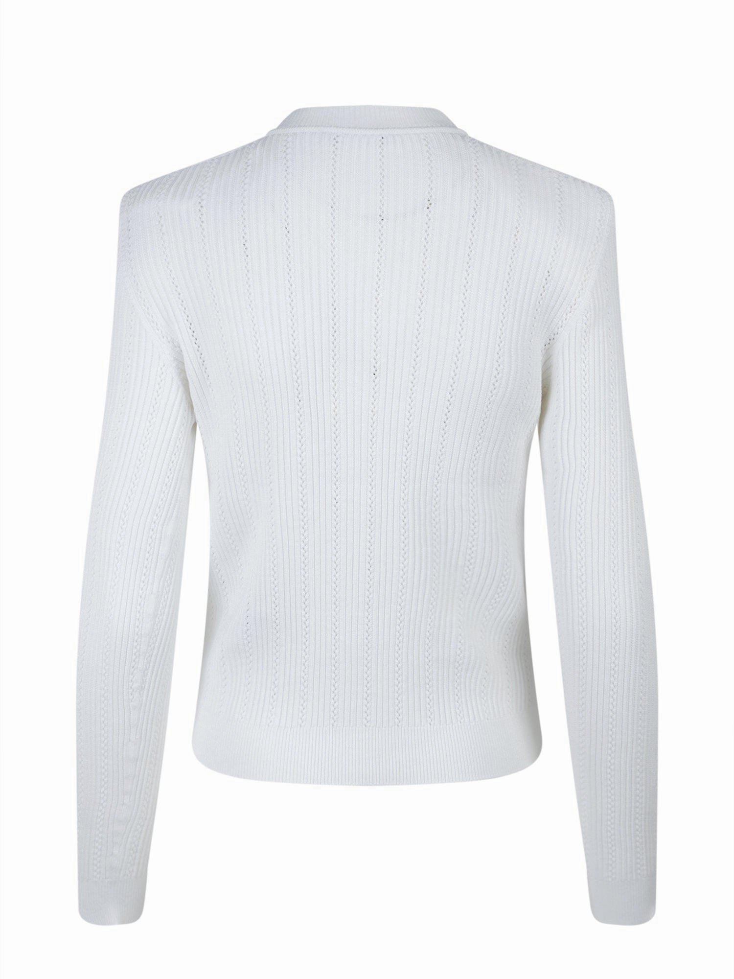 Balmain Embossed Button Knit Cardigan
