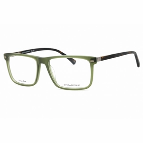 Banana Republic Men's Eyeglasses - Khaki Havana Plastic Square Frame | BR 120 0T6V 00