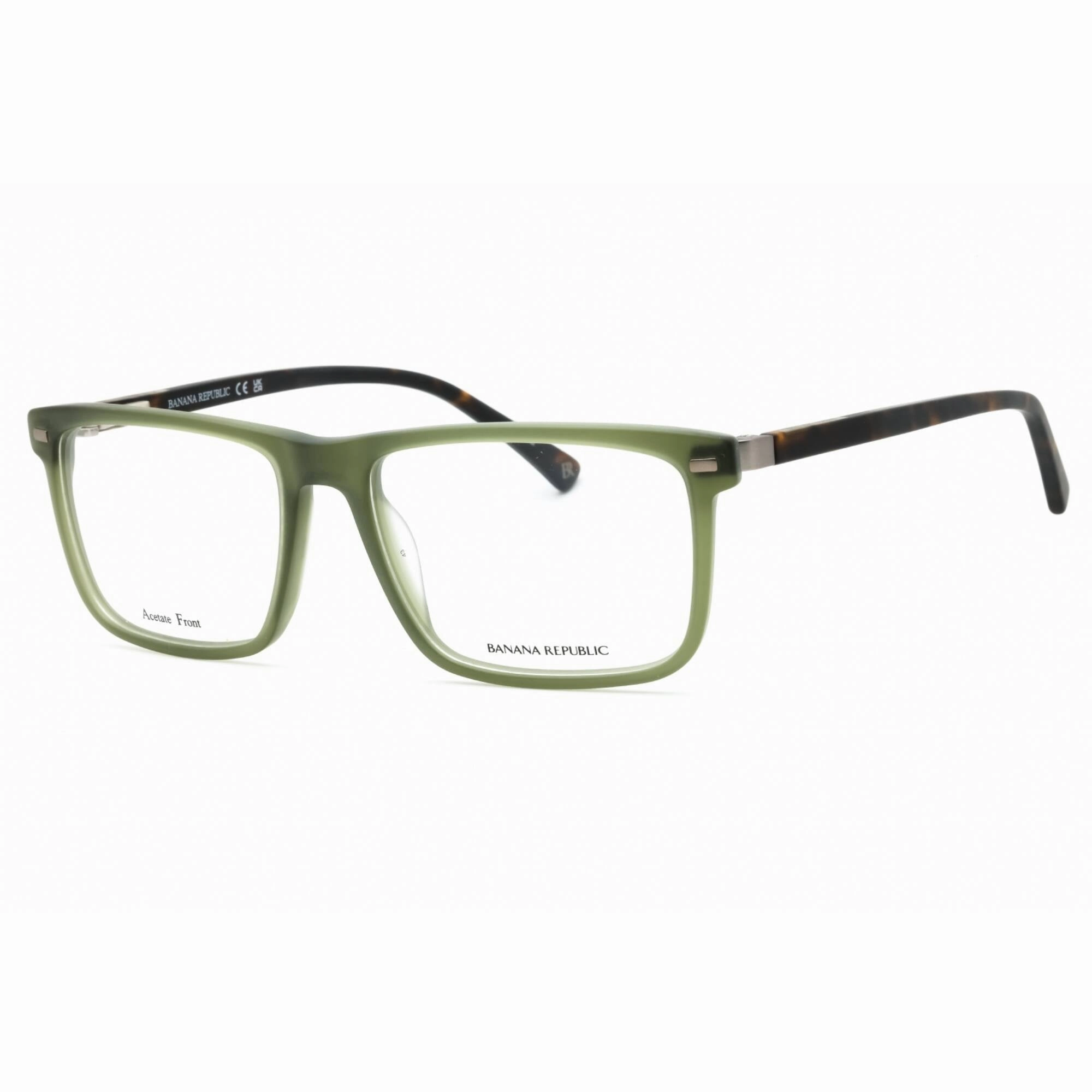 Banana Republic Men's Eyeglasses - Khaki Havana Plastic Square Frame | BR 120 0T6V 00