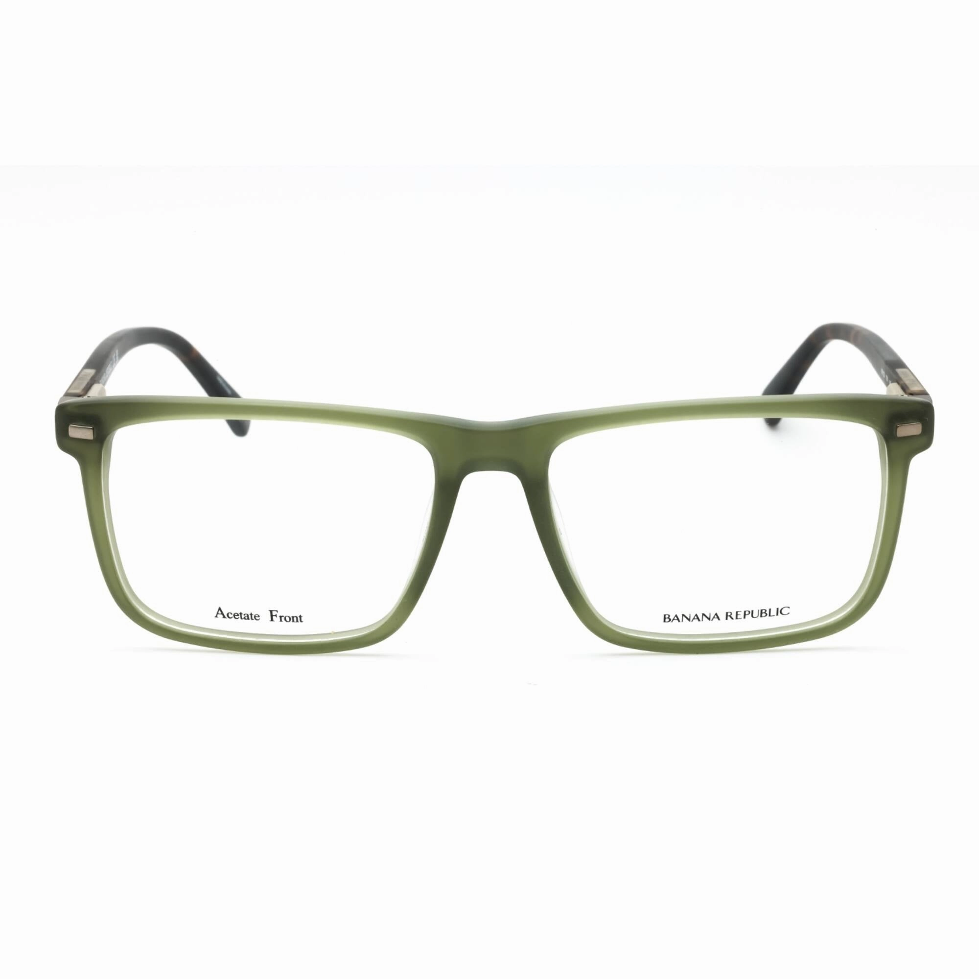 Banana Republic Men's Eyeglasses - Khaki Havana Plastic Square Frame | BR 120 0T6V 00