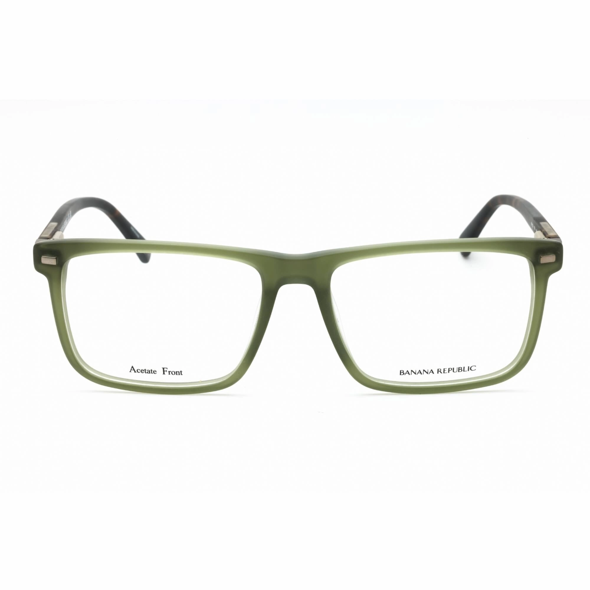 Banana Republic Men's Eyeglasses - Khaki Havana Plastic Square Frame | BR 120 0T6V 00